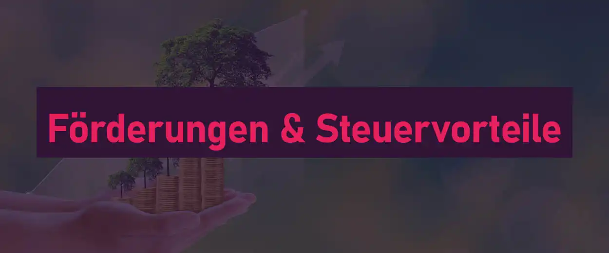 Förderungen und Steuervorteile